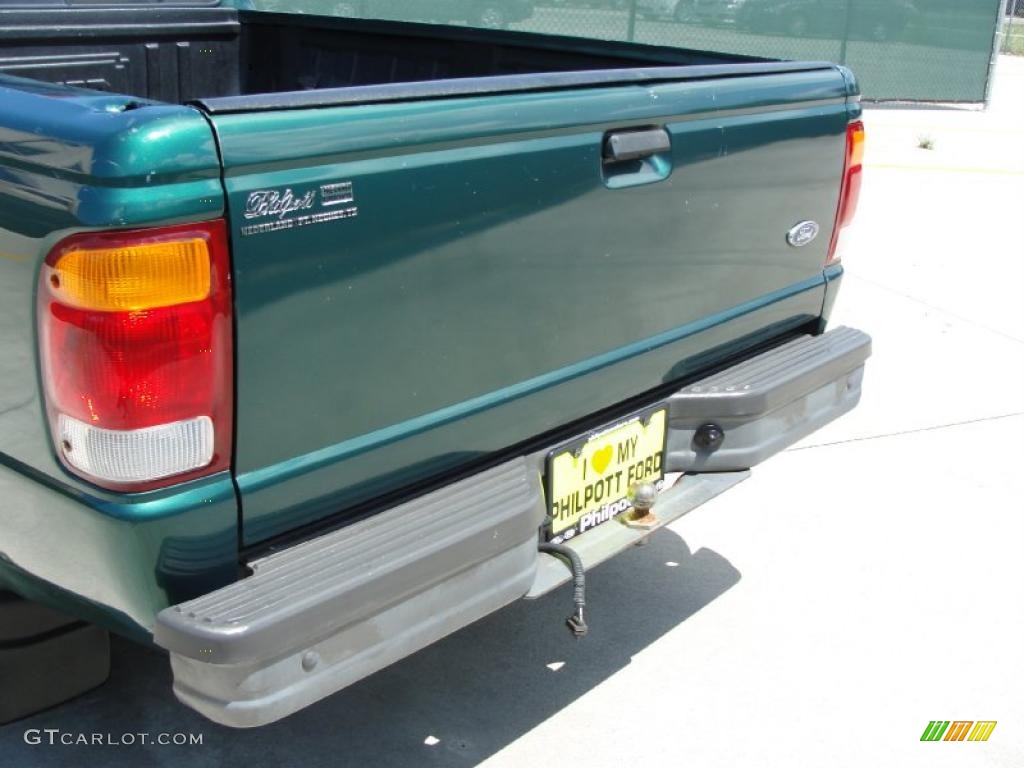 1999 Ranger XL Regular Cab - Amazon Green Metallic / Medium Prairie Tan photo #18