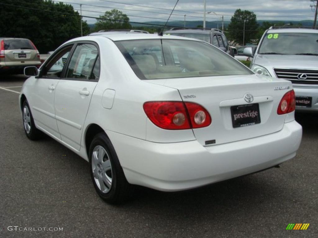 2006 Corolla LE - Super White / Beige photo #4