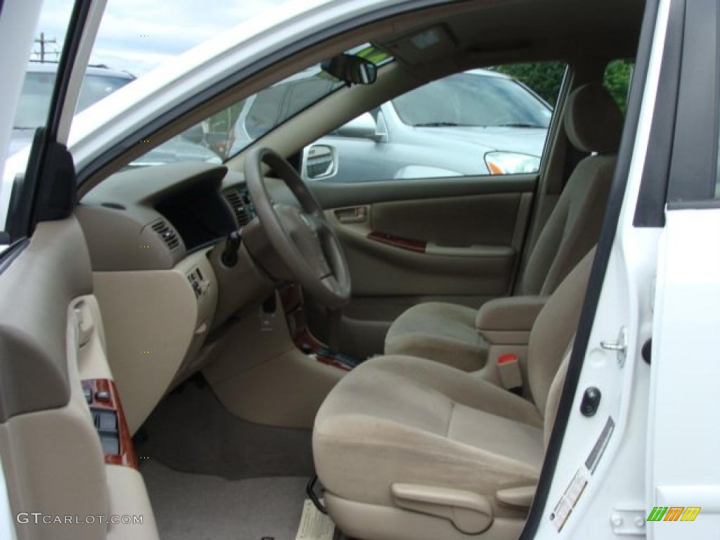 2006 Corolla LE - Super White / Beige photo #7