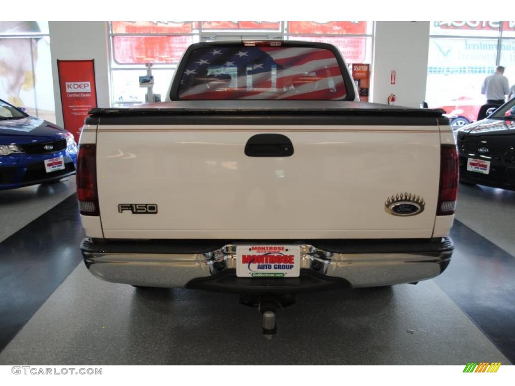 2002 F150 XLT SuperCab - Oxford White / Medium Parchment photo #6