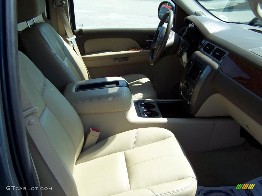 2007 Sierra 1500 SLT Crew Cab 4x4 - Stealth Gray Metallic / Very Dark Cashmere/Light Cashmere photo #17