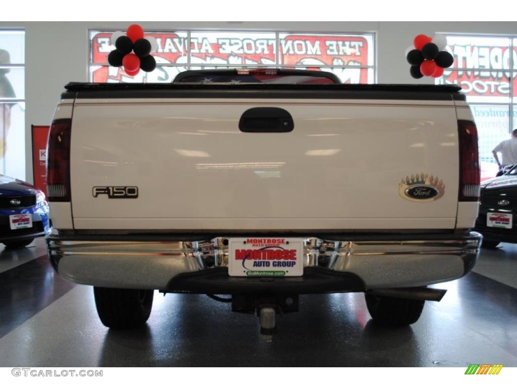 2002 F150 XLT SuperCab - Oxford White / Medium Parchment photo #7