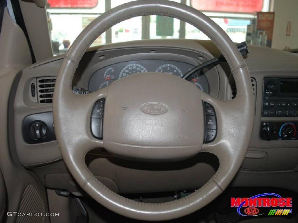 2002 F150 XLT SuperCab - Oxford White / Medium Parchment photo #28