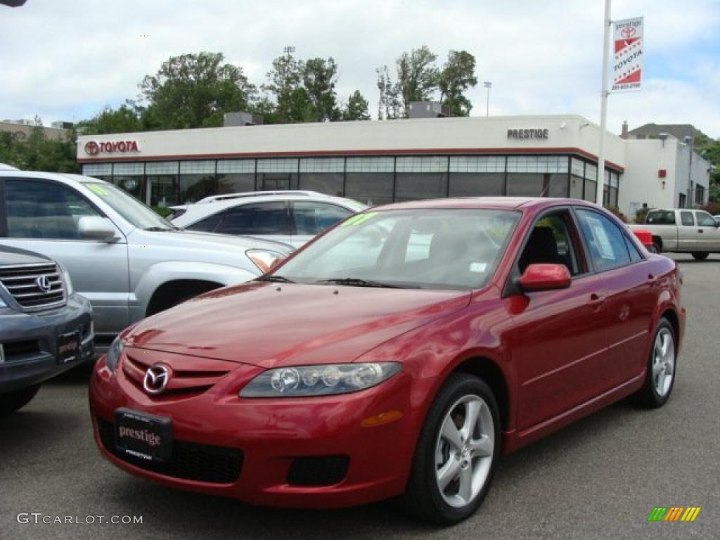 2007 MAZDA6 i Sport Sedan - Redfire Metallic / Black photo #1