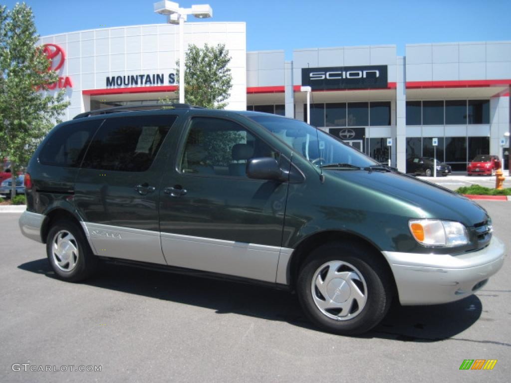 1999 Sienna XLE - Woodland Pearl / Oak Beige photo #1