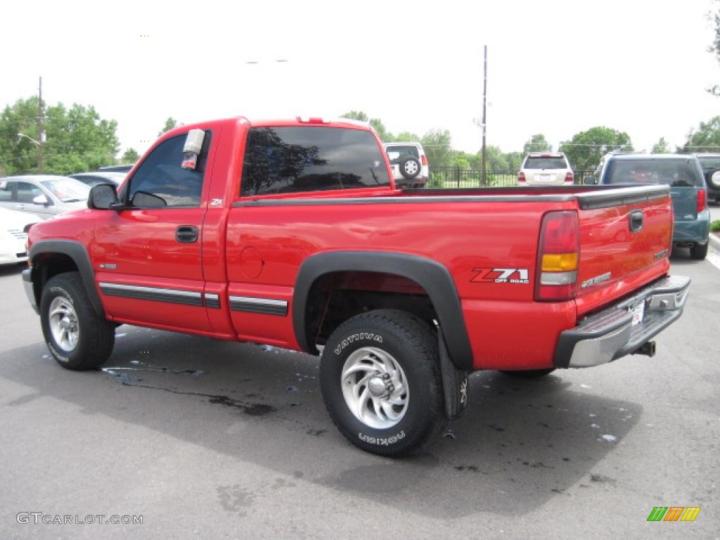 2000 Silverado 1500 Z71 Regular Cab 4x4 - Victory Red / Graphite photo #4