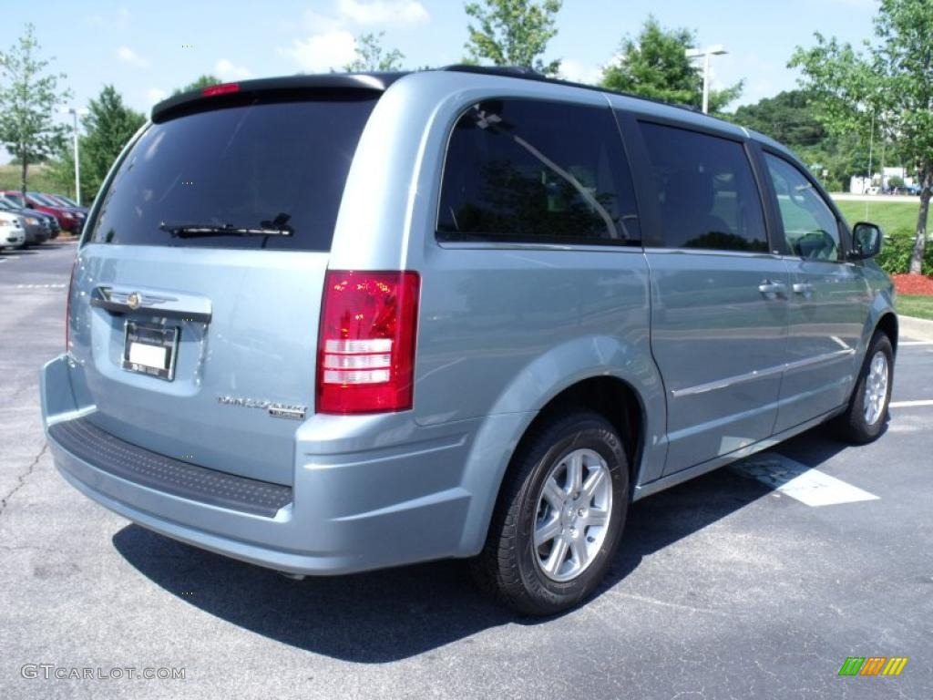2010 Town & Country Touring - Clearwater Blue Pearl / Medium Slate Gray/Light Shale photo #3