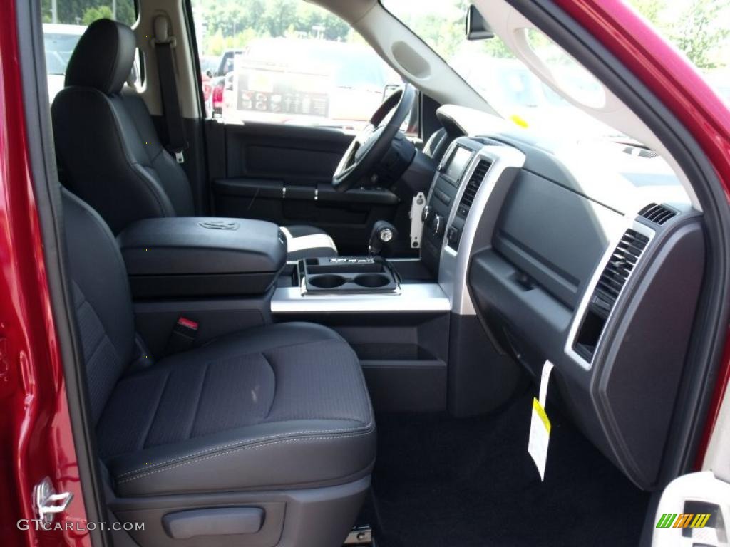 2010 Ram 1500 Sport Crew Cab - Inferno Red Crystal Pearl / Dark Slate/Medium Graystone photo #9