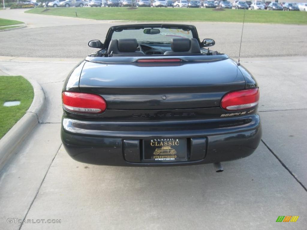 1998 Sebring JXi Convertible - Black / Agate Black photo #4