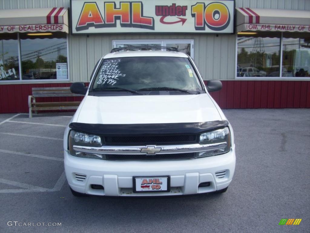 2003 TrailBlazer LS 4x4 - Summit White / Medium Pewter photo #1