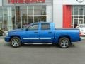 2007 Electric Blue Pearl Dodge Dakota SLT Quad Cab 4x4  photo #2