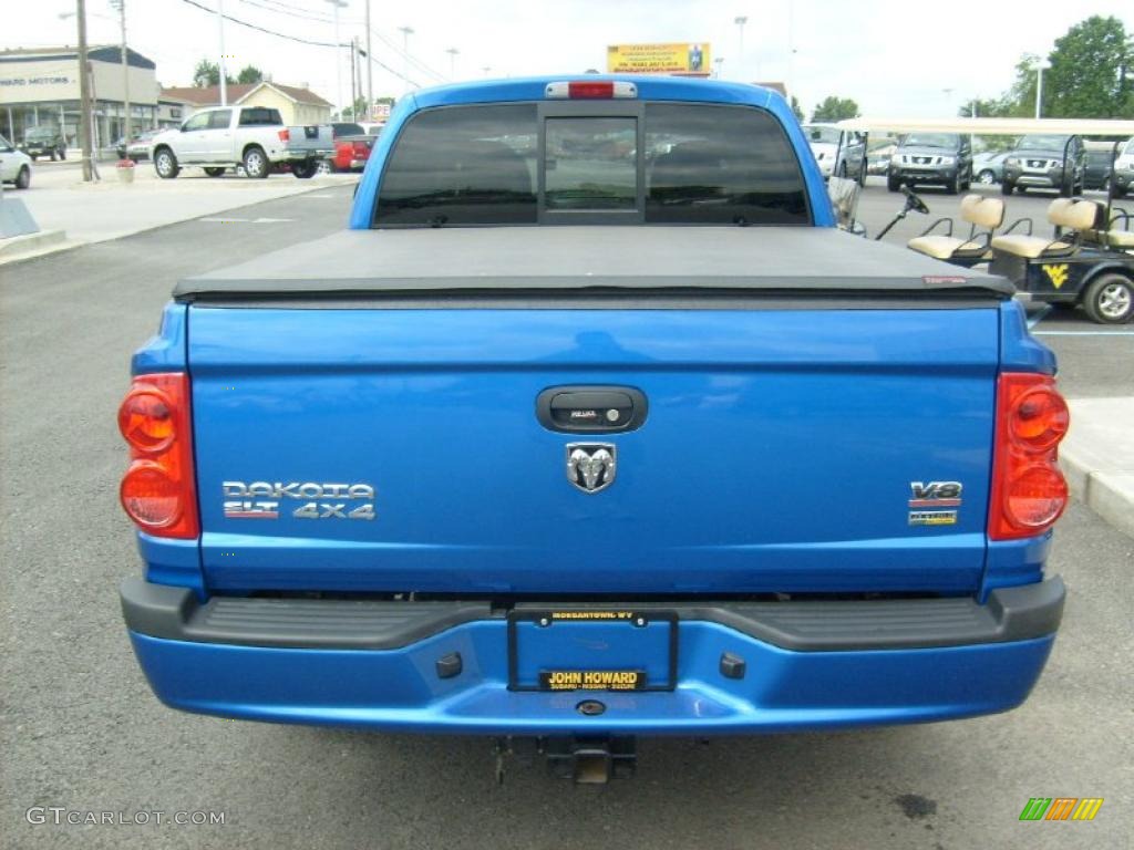 2007 Electric Blue Pearl Dodge Dakota SLT Quad Cab 4x4 31585446 Photo