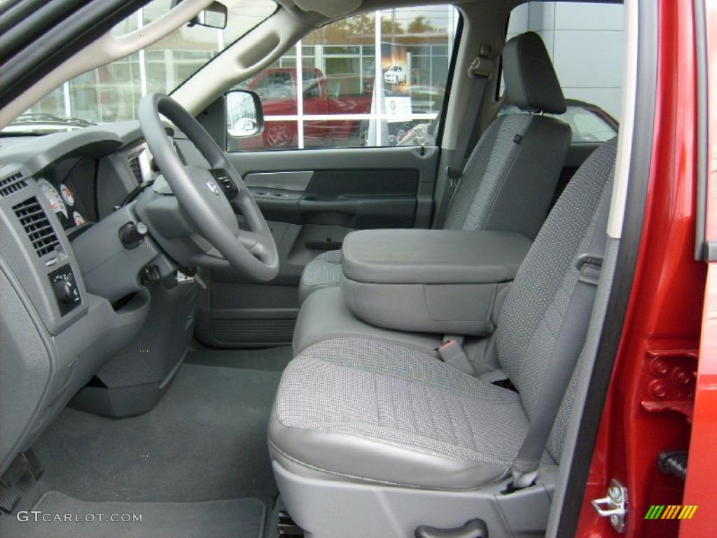 2008 Ram 1500 Big Horn Edition Quad Cab 4x4 - Inferno Red Crystal Pearl / Medium Slate Gray photo #2