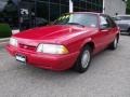 1993 Bright Red Ford Mustang LX Fastback  photo #3