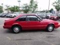 1993 Bright Red Ford Mustang LX Fastback  photo #8