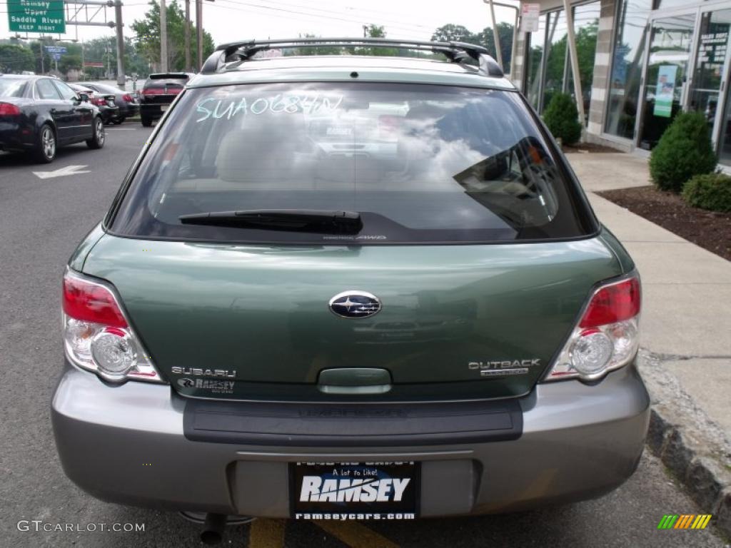 2007 Impreza Outback Sport Wagon - Evergreen Metallic / Desert Beige photo #4