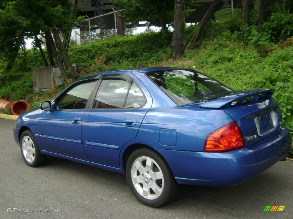 2006 Sentra 1.8 S Special Edition - Sapphire Blue Metallic / Charcoal photo #4