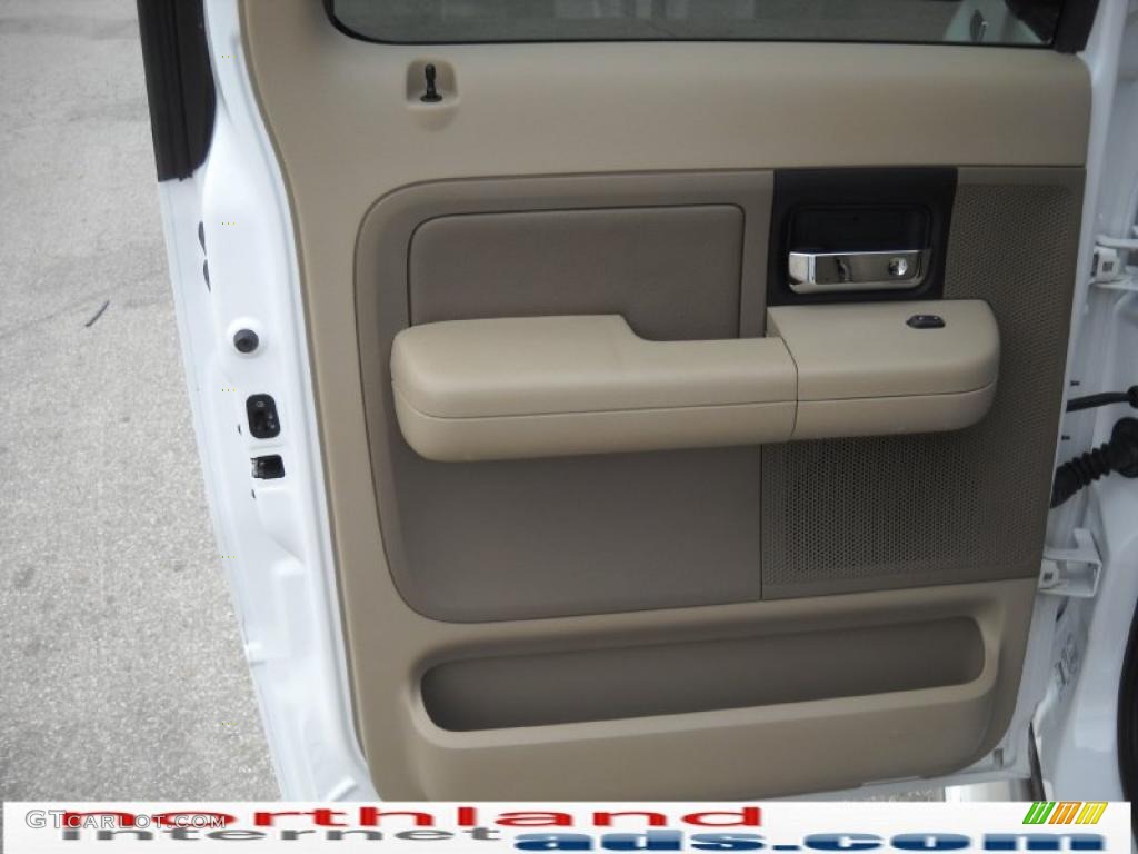 2004 F150 XLT SuperCrew 4x4 - Oxford White / Tan photo #12