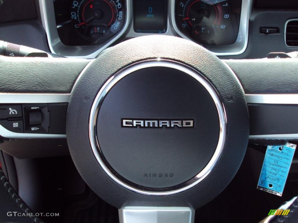 2010 Camaro SS Coupe - Inferno Orange Metallic / Black photo #20
