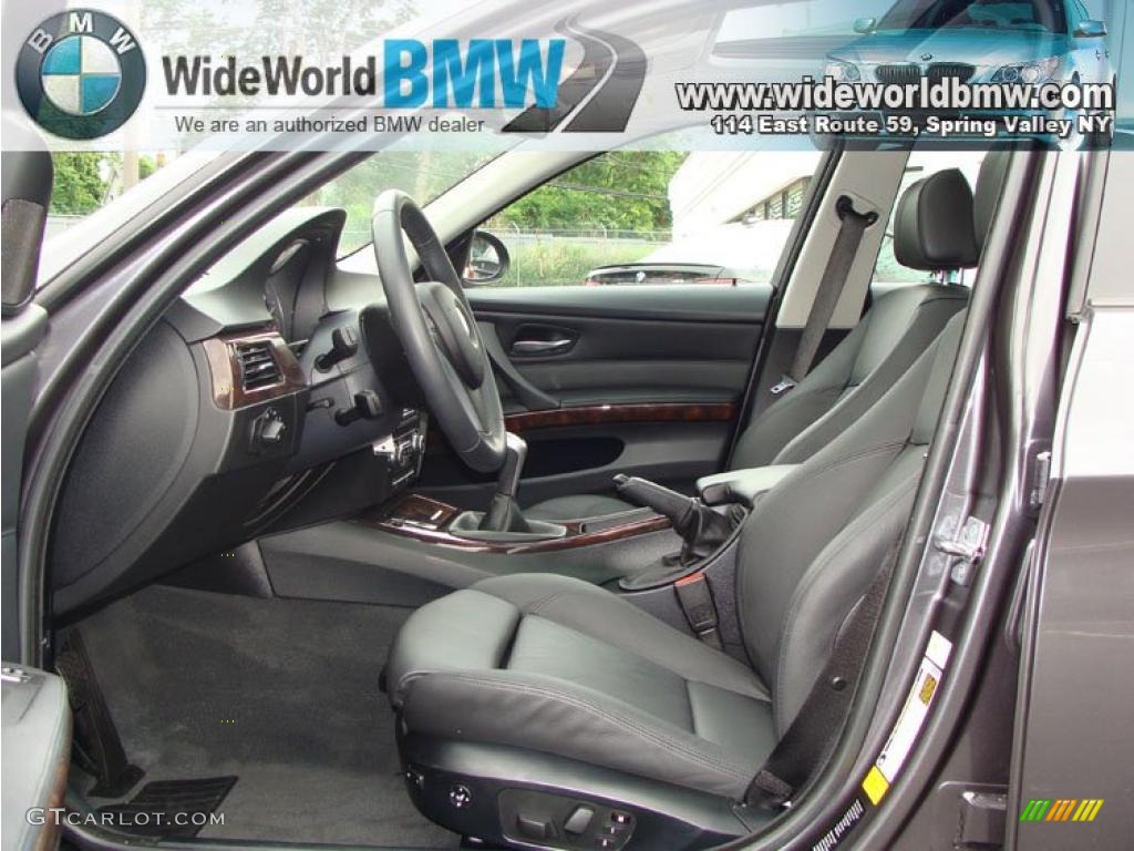 2008 3 Series 328xi Sedan - Sparkling Graphite Metallic / Black photo #9