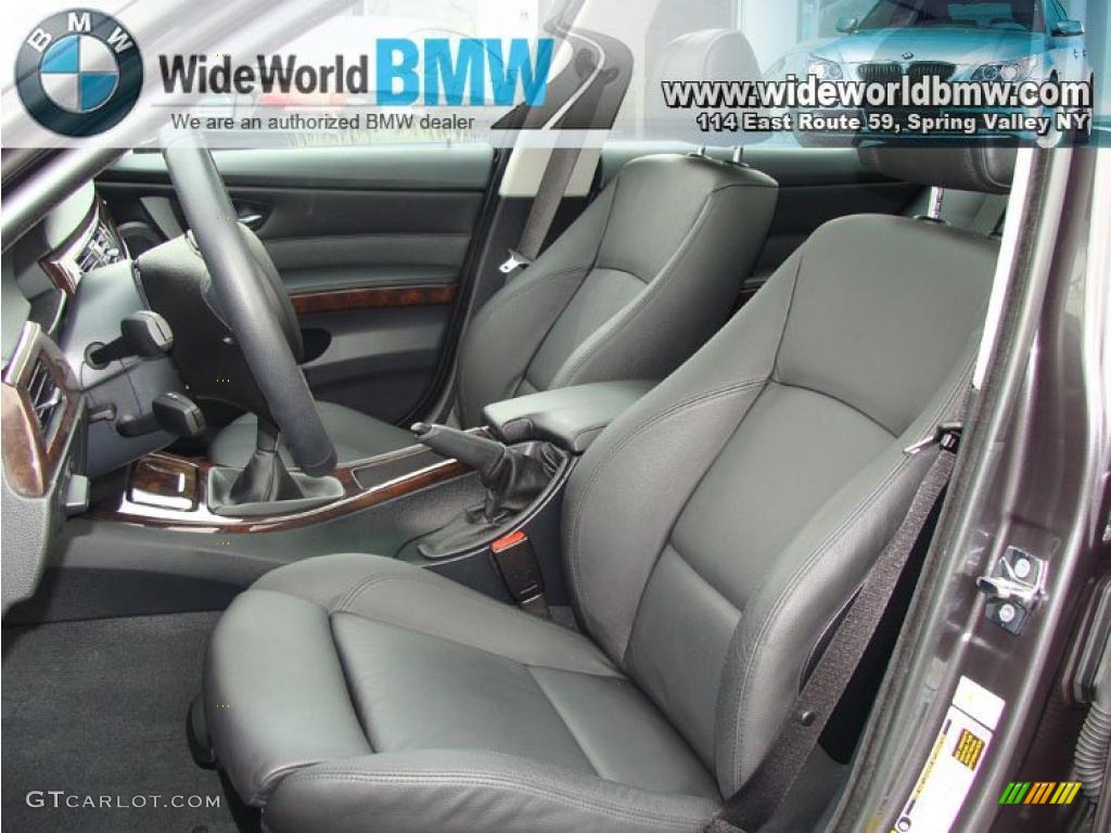 2008 3 Series 328xi Sedan - Sparkling Graphite Metallic / Black photo #11