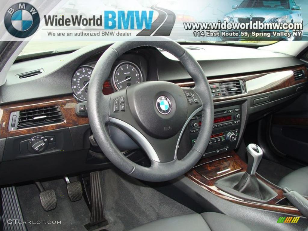 2008 3 Series 328xi Sedan - Sparkling Graphite Metallic / Black photo #12