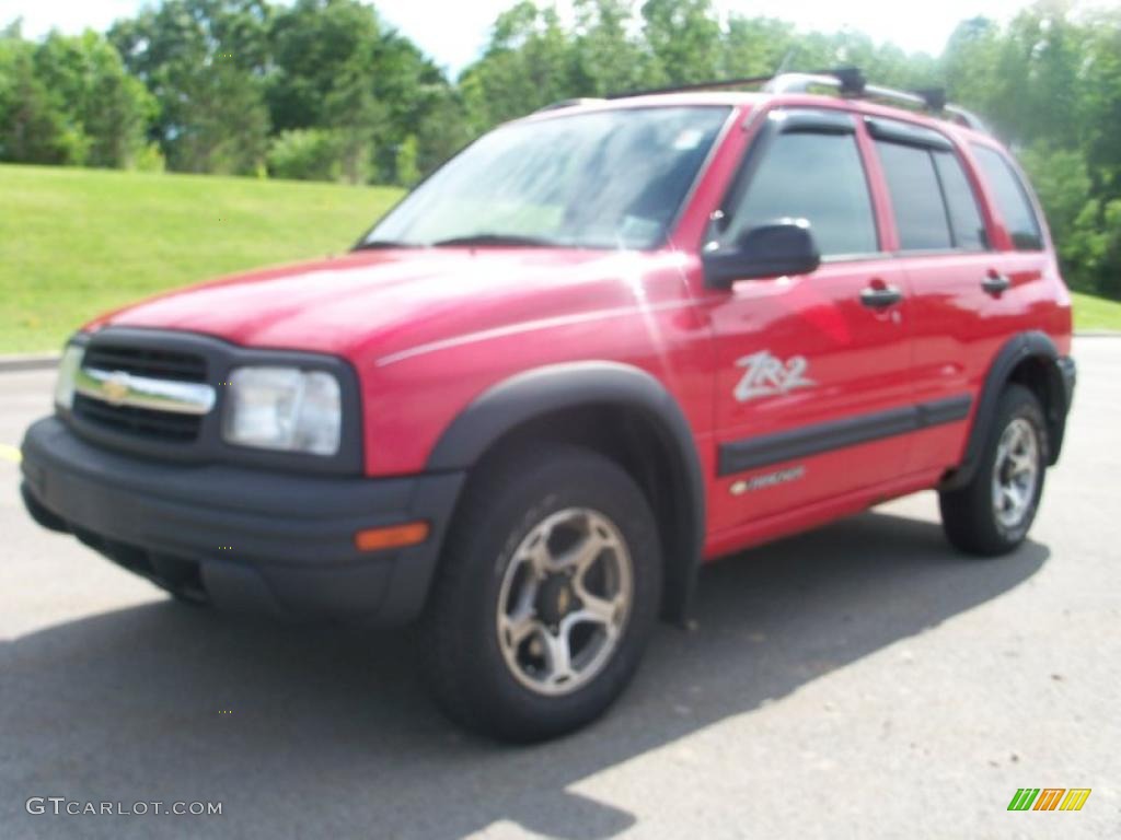 2001 Tracker ZR2 Hardtop 4WD - Wildfire Red / Medium Gray photo #1