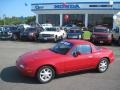 1992 Classic Red Mazda MX-5 Miata Roadster  photo #1