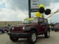 2009 Red Rock Crystal Pearl Coat Jeep Wrangler X 4x4  photo #1