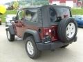 2009 Red Rock Crystal Pearl Coat Jeep Wrangler X 4x4  photo #3