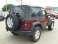 2009 Red Rock Crystal Pearl Coat Jeep Wrangler X 4x4  photo #5