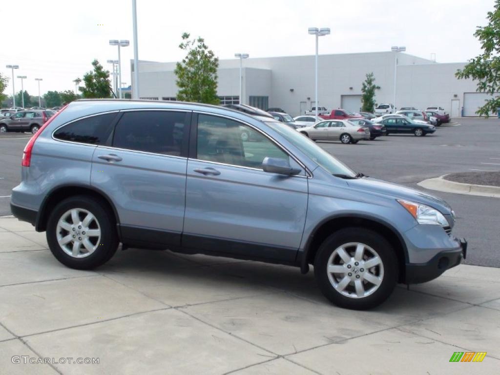 2008 CR-V EX-L - Glacier Blue Metallic / Gray photo #4