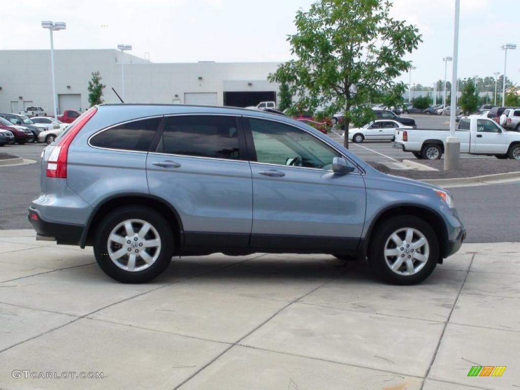 2008 CR-V EX-L - Glacier Blue Metallic / Gray photo #5