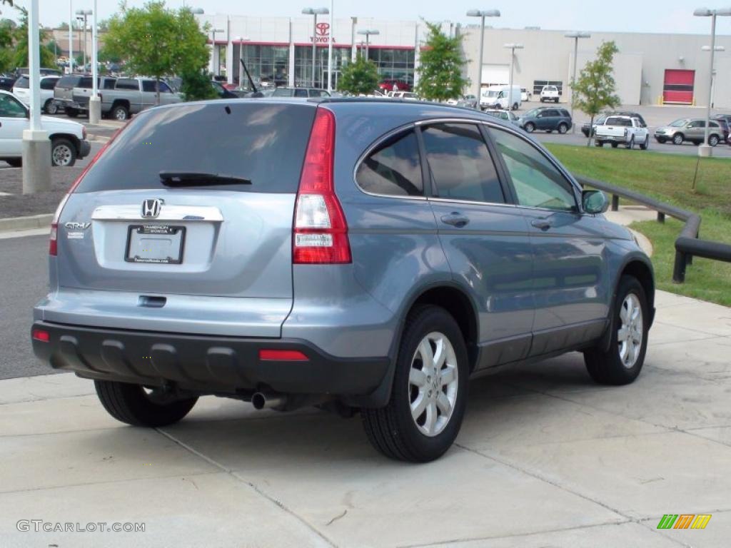 2008 CR-V EX-L - Glacier Blue Metallic / Gray photo #7