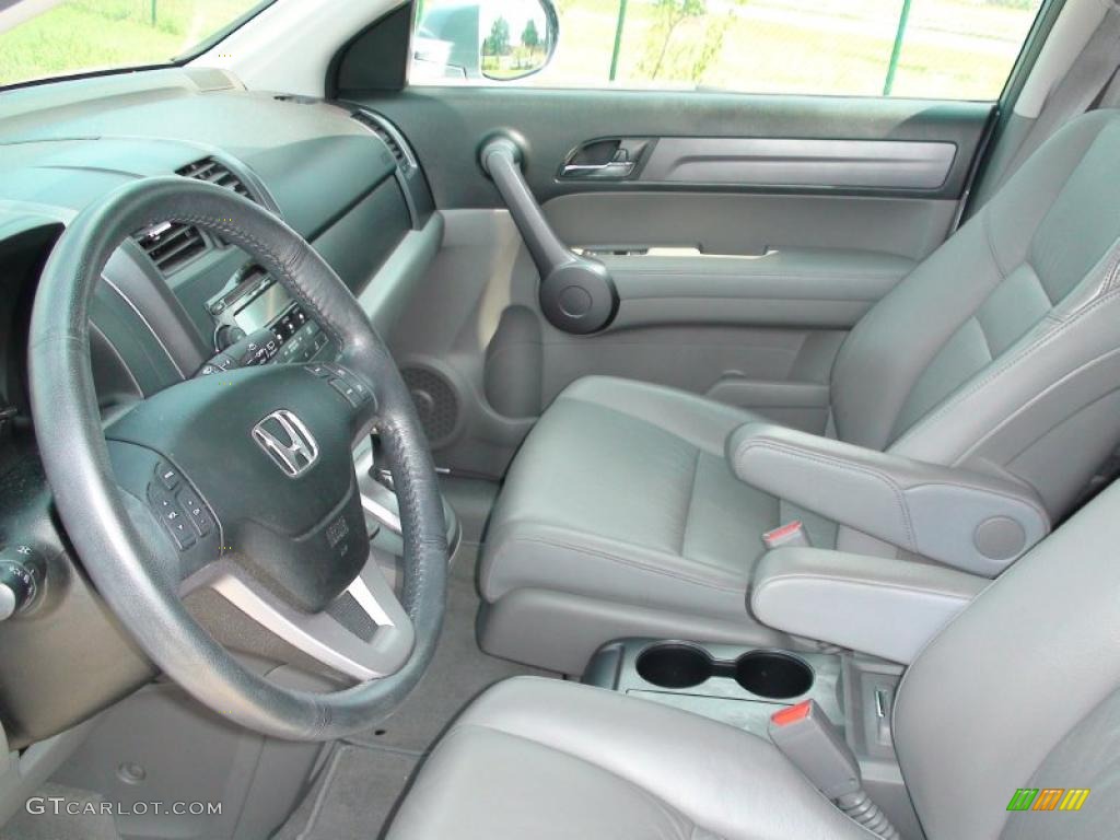 2008 CR-V EX-L - Glacier Blue Metallic / Gray photo #18