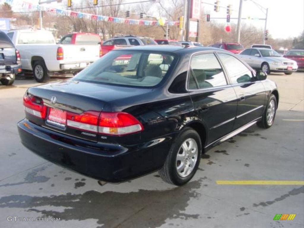 2002 Accord EX Sedan - Nighthawk Black Pearl / Quartz Gray photo #4