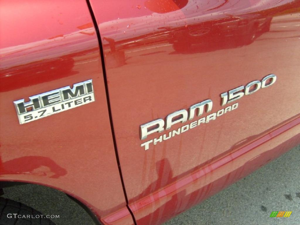 2007 Ram 1500 Thunder Road Quad Cab 4x4 - Flame Red / Medium Slate Gray photo #10