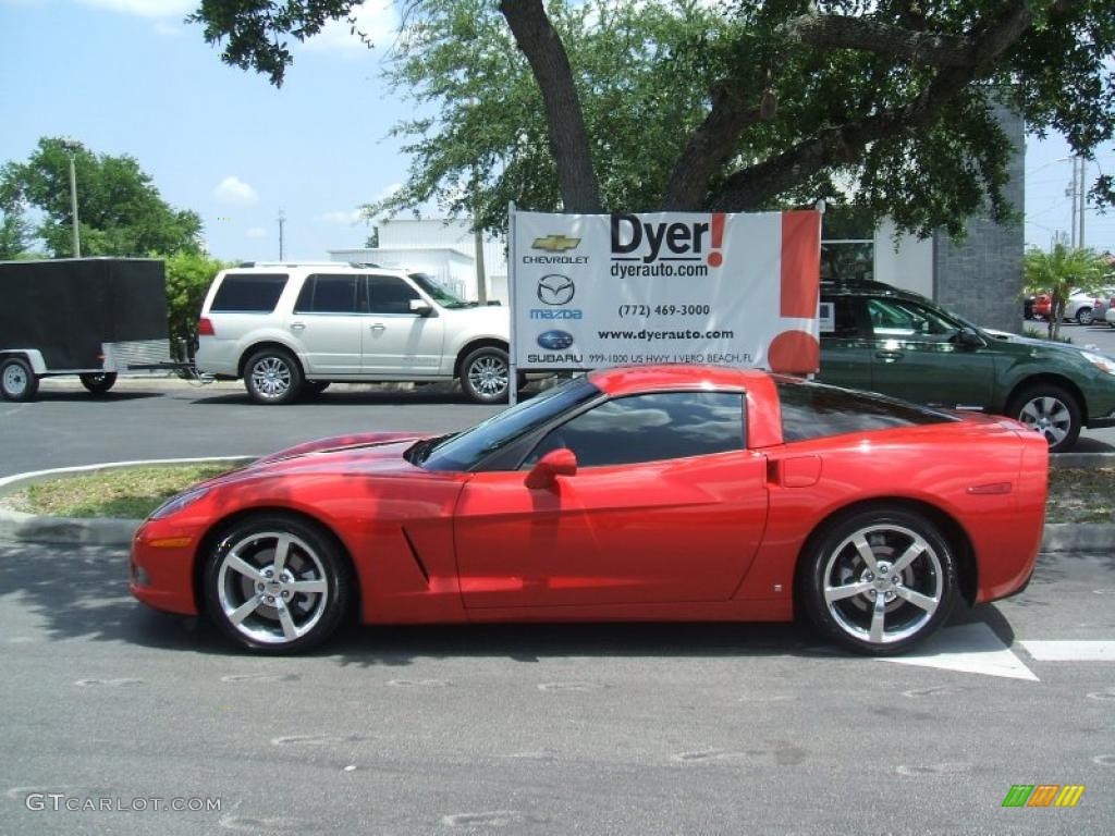 2009 Corvette Coupe - Victory Red / Cashmere Beige photo #3