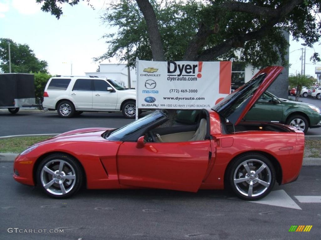 2009 Corvette Coupe - Victory Red / Cashmere Beige photo #16