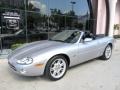 Platinum Silver Metallic 2001 Jaguar XK XK8 Convertible