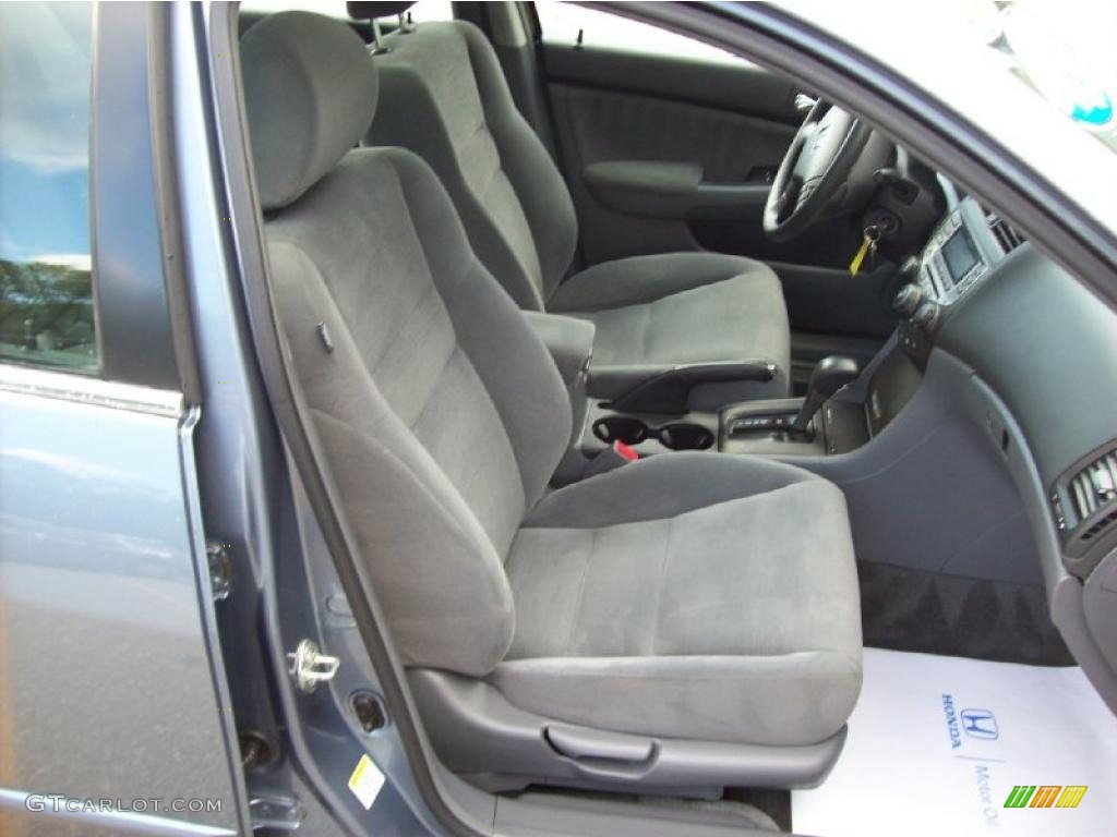 2007 Accord LX V6 Sedan - Cool Blue Metallic / Gray photo #15