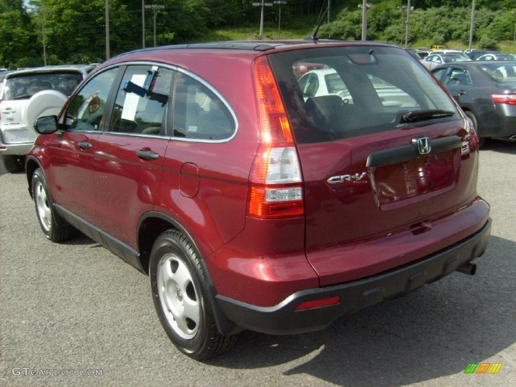 2008 CR-V LX 4WD - Tango Red Pearl / Gray photo #5