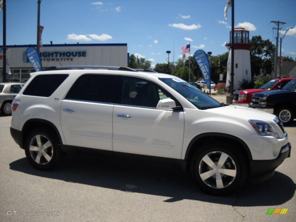 2010 Acadia SLT AWD - Summit White / Ebony photo #1