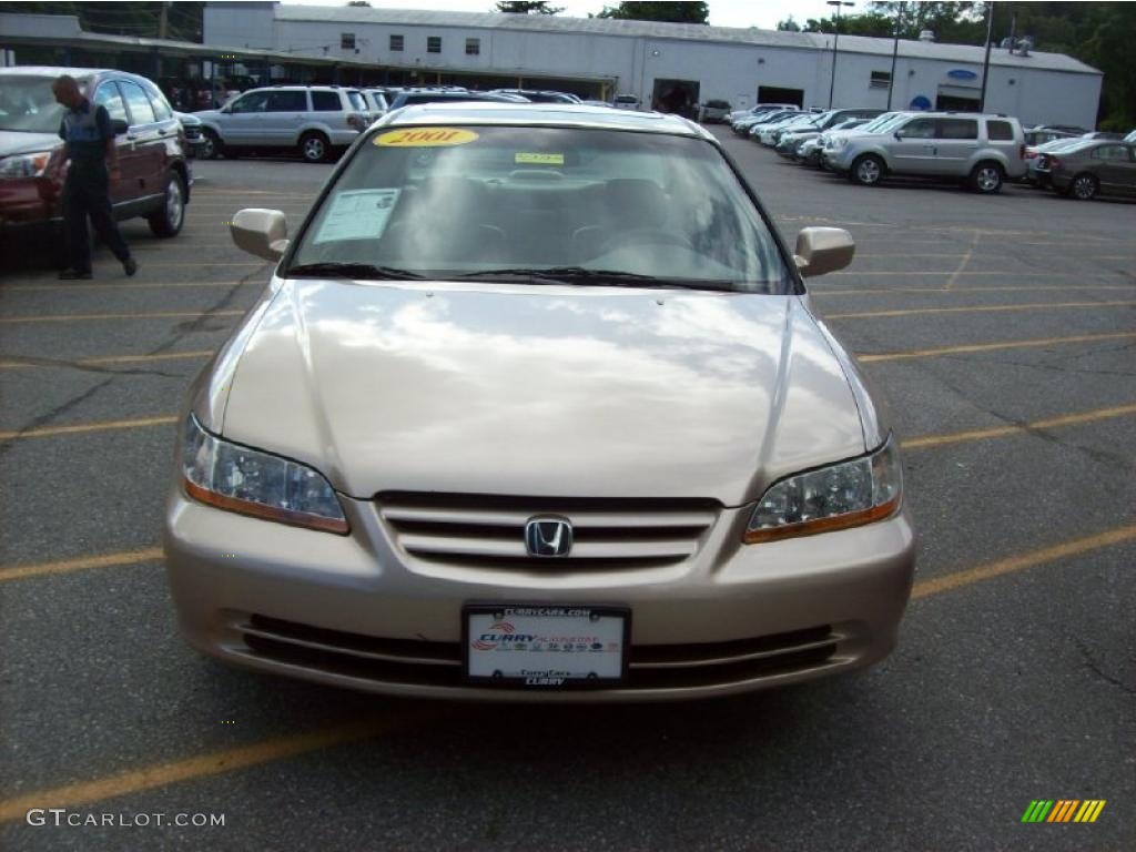 2001 Accord EX V6 Sedan - Naples Gold Metallic / Ivory photo #3