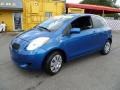 2007 Blazing Blue Metallic Toyota Yaris 3 Door Liftback  photo #3