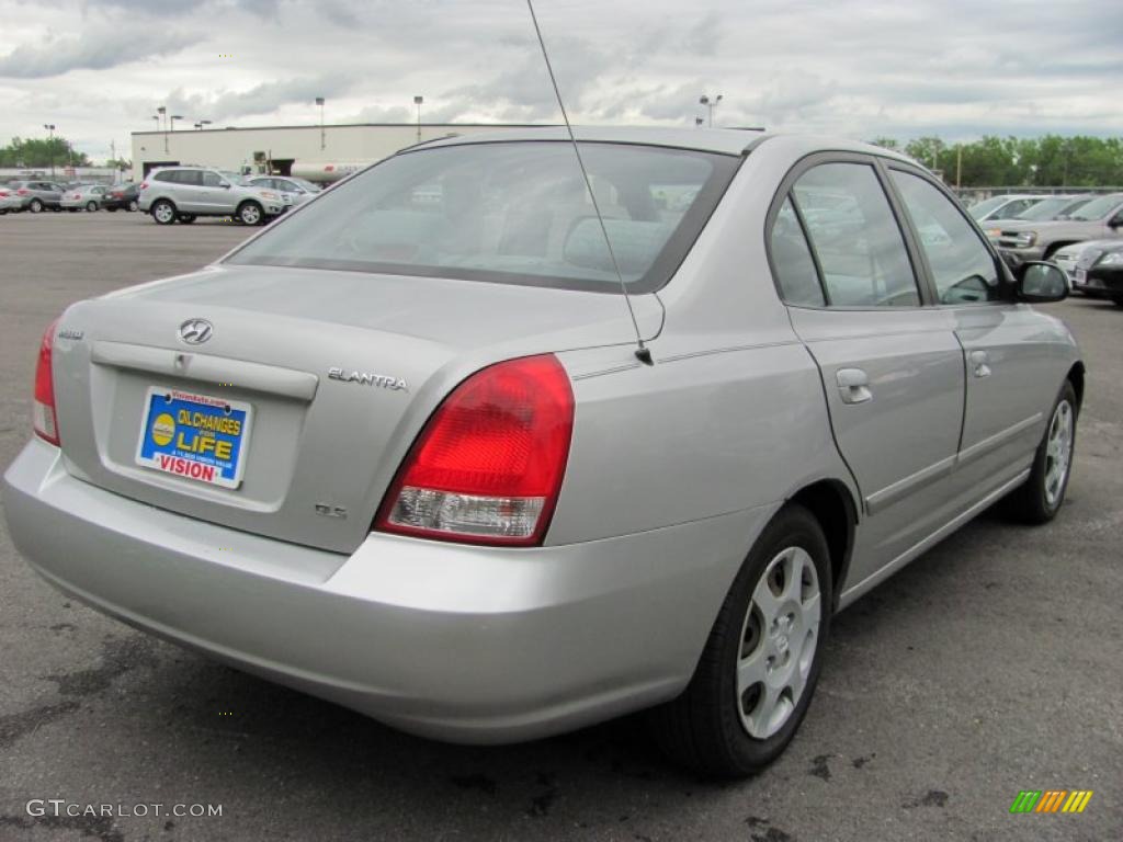 2002 Elantra GLS Sedan - Midnight Gray / Gray photo #2