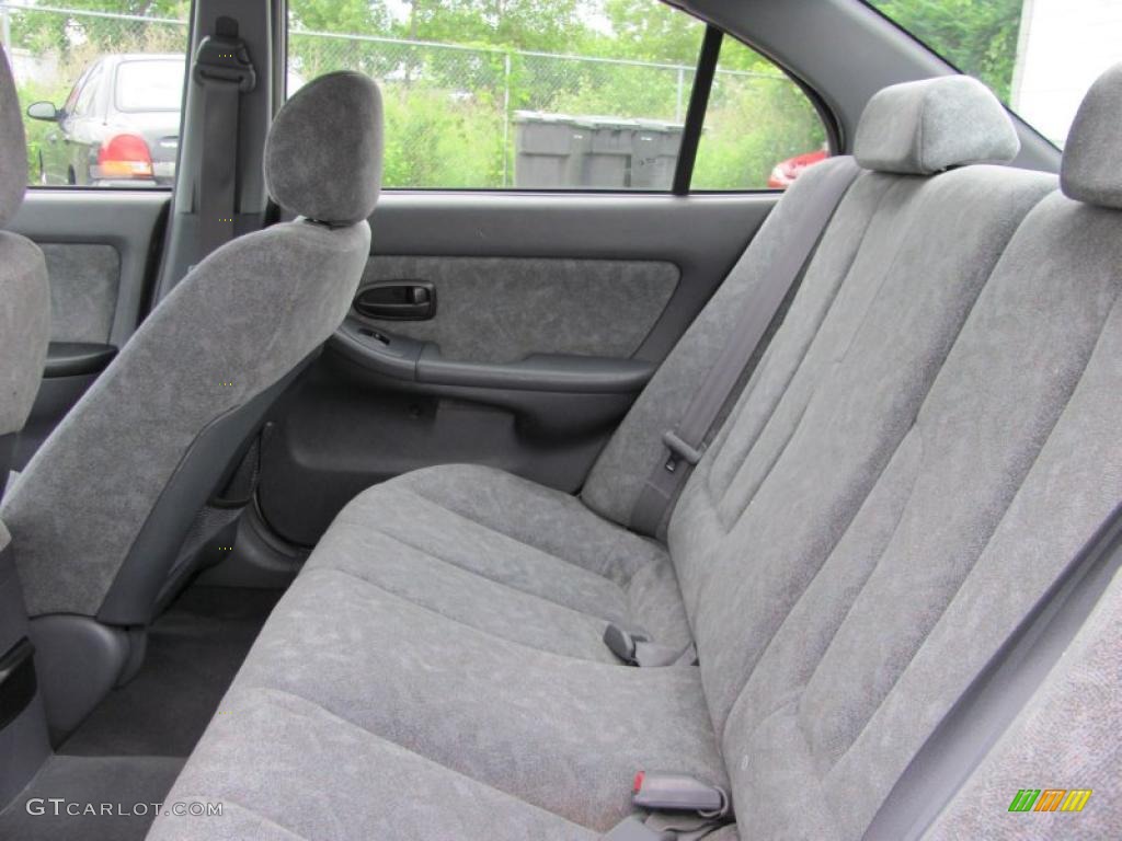 2002 Elantra GLS Sedan - Midnight Gray / Gray photo #8