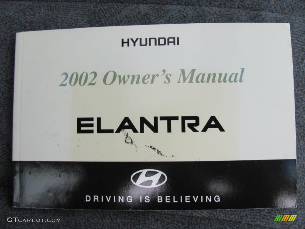 2002 Elantra GLS Sedan - Midnight Gray / Gray photo #10