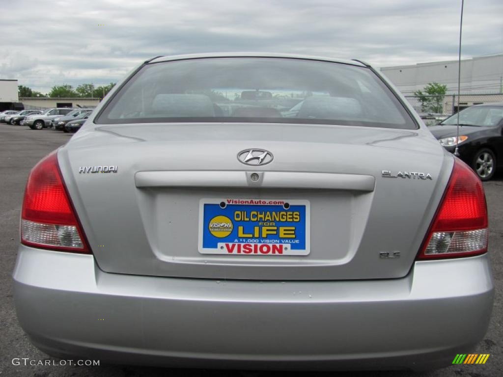 2002 Elantra GLS Sedan - Midnight Gray / Gray photo #14