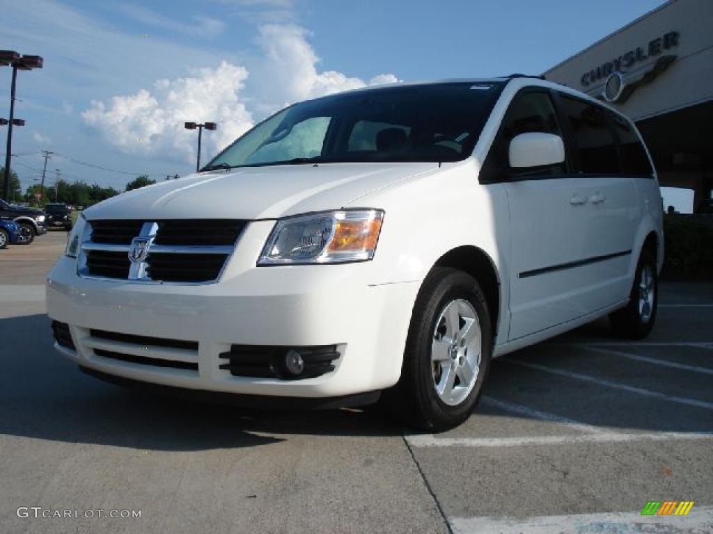 2010 Grand Caravan SXT - White Gold Pearl / Dark Slate Gray/Light Shale photo #7